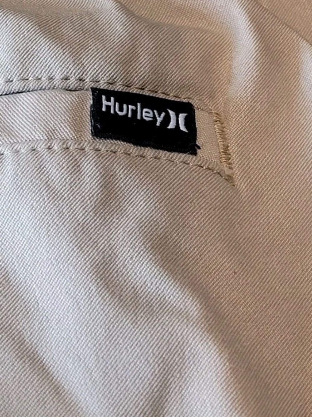 Hurley Boys M 7/8 Khaki Tan Pull On Jogger Pants Nylon Stretch Like New - Picture 9 of 11